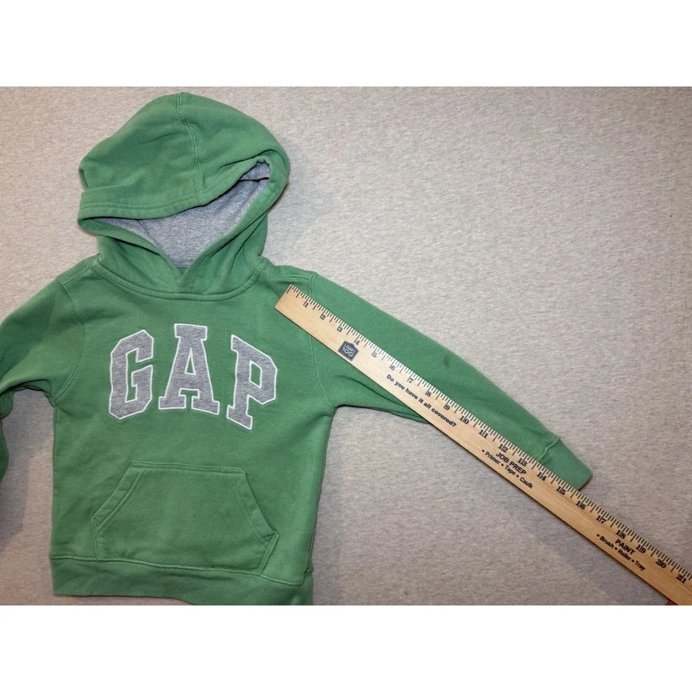 Baby Gap Toddler Hoodie Sweatshirt. 5years. Green Cotton/Polyester Blend.